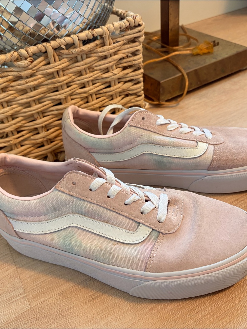 Vans Pink Pastel Low-Top Sneakers